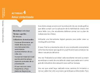 Sugerencia para el profesor: Actividad 4: Amor sintetizado