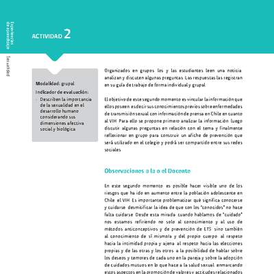 Sugerencia para el profesor: Actividad 2. Métodos de control de la natalidad y autocuidado Sugerencia para el profesor: Actividad 2. Métodos de control de la natalidad y autocuidado