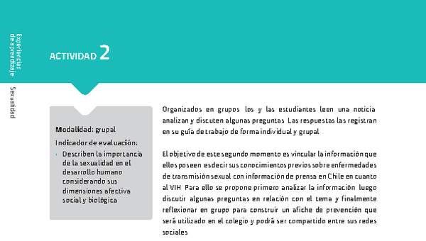 Sugerencia para el profesor: Actividad 2. Métodos de control de la natalidad y autocuidado Sugerencia para el profesor: Actividad 2. Métodos de control de la natalidad y autocuidado