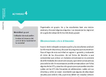 Sugerencia para el profesor: Actividad 4. Maternidad y paternidad responsable Sugerencia para el profesor: Actividad 4. Maternidad y paternidad responsable