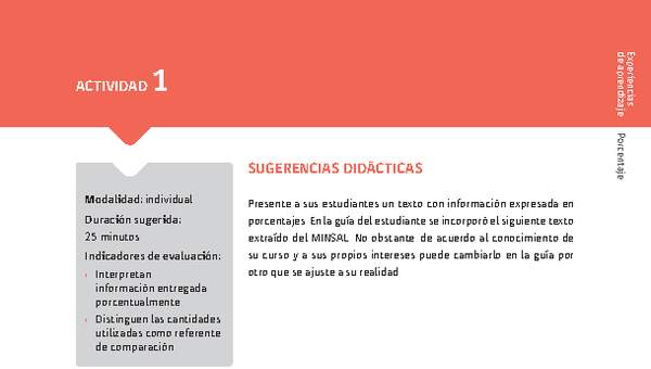 Sugerencia para el profesor: Actividad 1 Sugerencia para el profesor: Actividad 1