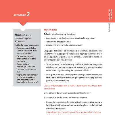 Sugerencia para el profesor: Actividad 2 Sugerencia para el profesor: Actividad 2