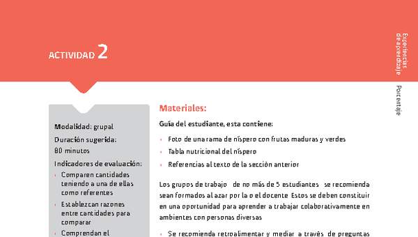 Sugerencia para el profesor: Actividad 2 Sugerencia para el profesor: Actividad 2