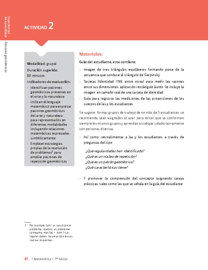 Sugerencia para el profesor: Actividad 2 Sugerencia para el profesor: Actividad 2