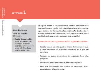 Sugerencia para el profesor: Actividad 1 Sugerencia para el profesor: Actividad 1