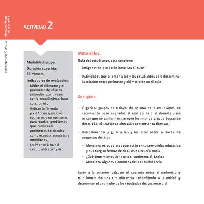 Sugerencia para el profesor: Actividad 2 Sugerencia para el profesor: Actividad 2