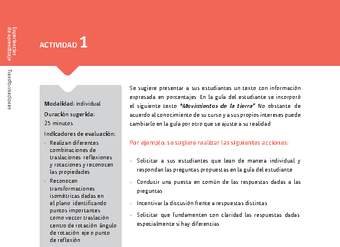 Sugerencia para el profesor: Actividad 1 Sugerencia para el profesor: Actividad 1