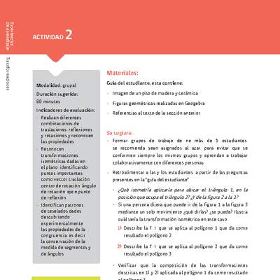 Sugerencia para el profesor: Actividad 2 Sugerencia para el profesor: Actividad 2