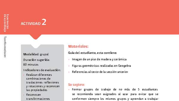 Sugerencia para el profesor: Actividad 2 Sugerencia para el profesor: Actividad 2