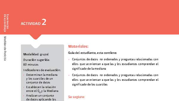 Sugerencia para el profesor: Actividad 2 Sugerencia para el profesor: Actividad 2