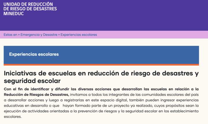 Experiencias Escolares en Prevención Experiencias Escolares en Prevención