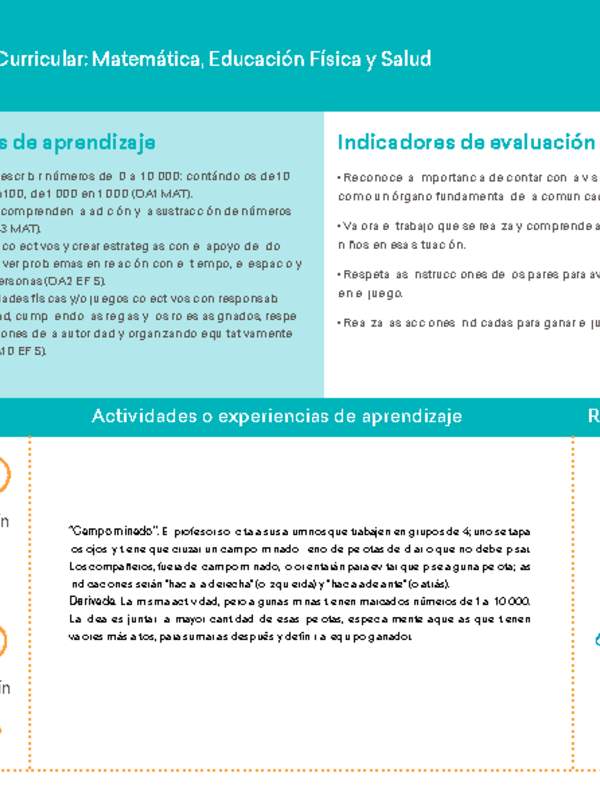 4° básico, Ficha N° 7 Movimiento en 15 minutos