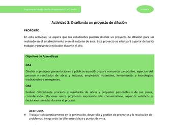 Actividad 3: Diseñando un proyecto de difusión