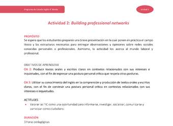 Actividad 2: Building professional networks