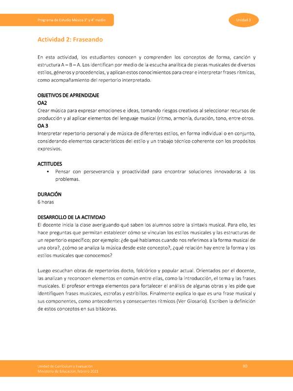 Actividad 2: Fraseando