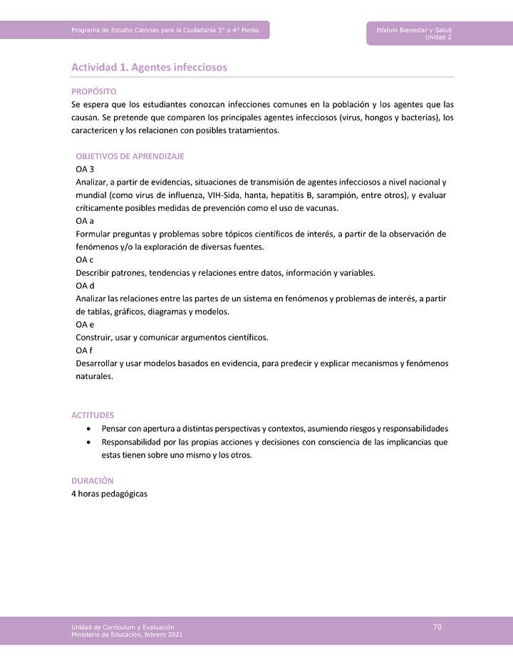 Actividad 1: Agentes infecciosos