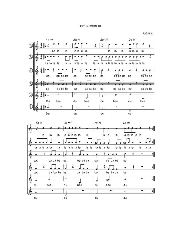 Rythm warm up