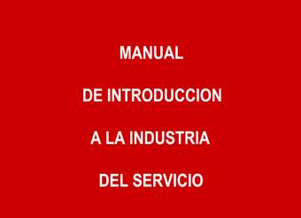 MANUAL DE INTRODUCCIÓN A LA INDUSTRIA DEL SERVICIO