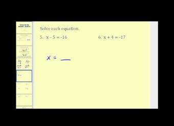 Resolviendo Ecuaciones de Un Paso: Lo Básico