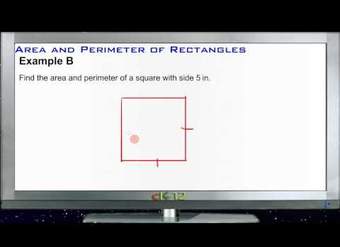 Área y perímetro de rectángulos Ejemplos - Básico