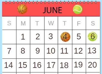 Múltiples comunes: calendario deportivo