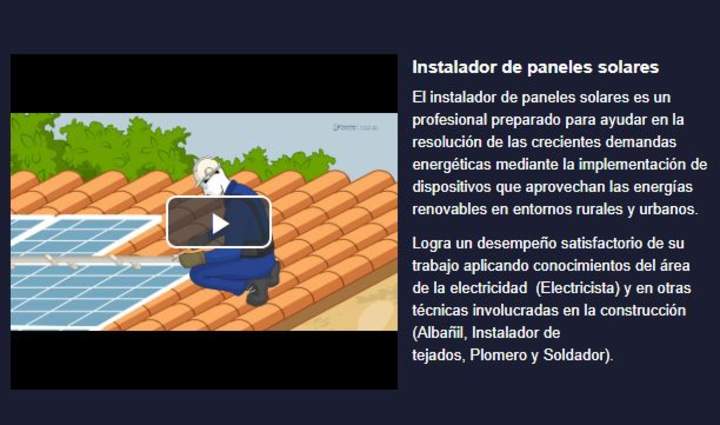 Curso: Instalador de paneles solares