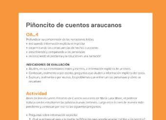 Ejemplo Evaluación Programas - OA04 - Piñoncito de cuentos araucanos
