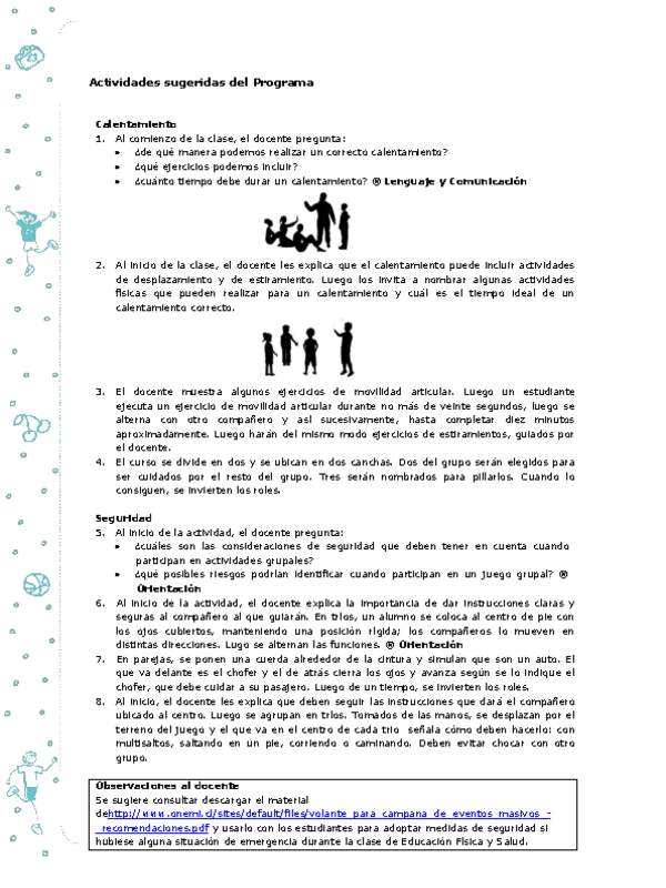 Actividades sugeridas Unidad 2