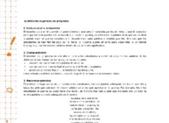 Actividades sugeridas Unidad 1