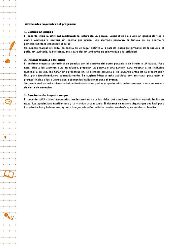 Actividades sugeridas Unidad 2