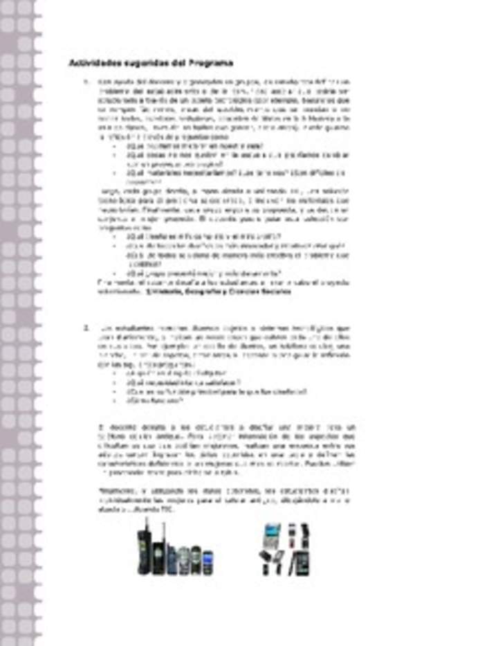 Actividades sugeridas Unidad 1