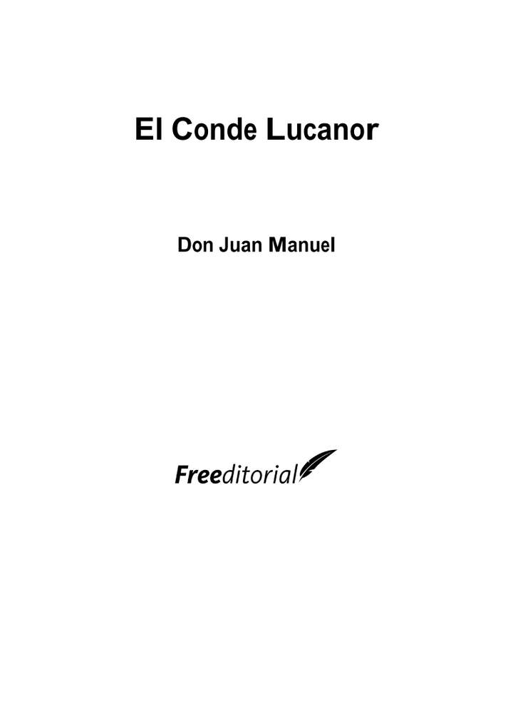Libro del conde Lucanor