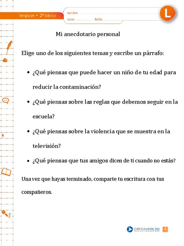 Anecdotario personal