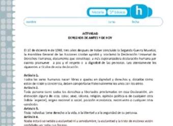 Derechos de antes y de hoy