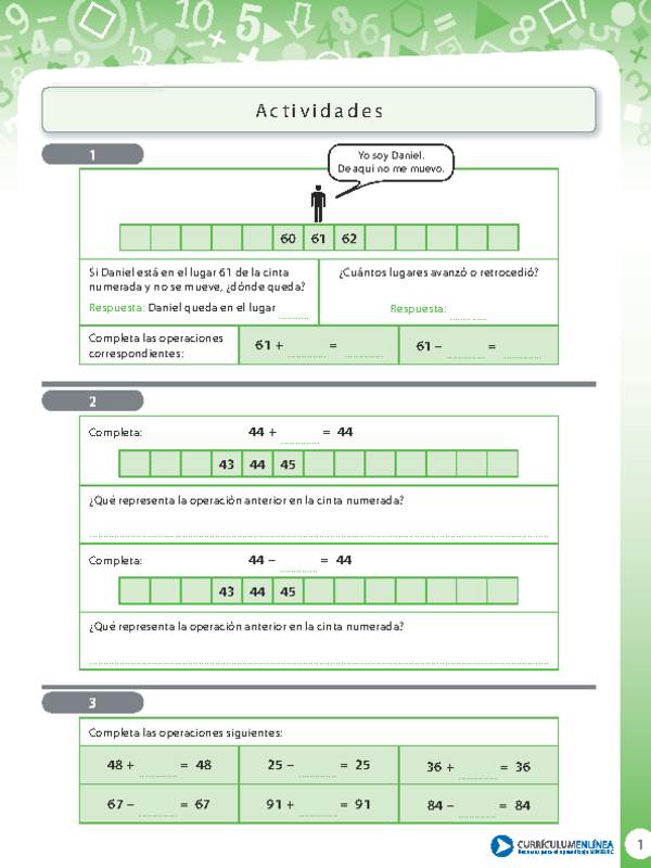 Resolver adiciones y sustracciones con cero como uno de sus sumandos