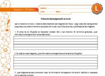 Crítica de las imágenes de un texto