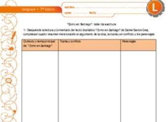 "Como en Santiago": taller de escritura