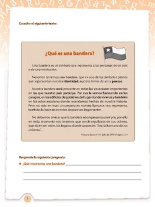 Texto informativo ¿Qué es una bandera?