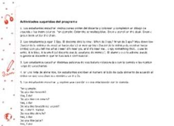 Actividades sugeridas Unidad 3