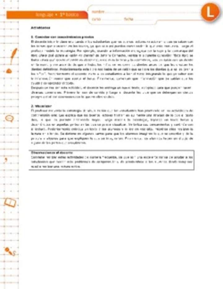 Actividades sugeridas Unidad 3