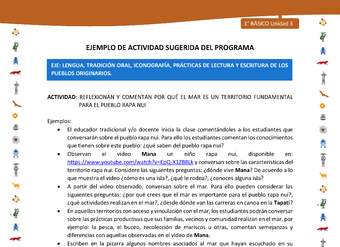 Actividad sugerida Nº 1- LC01 - INTERCULTURALIDAD-U3-LS - REFLEXIONAN Y COMENTAN POR QUÉ EL MAR ES UN TERRITORIO FUNDAMENTAL PARA EL PUEBLO RAPA NUI