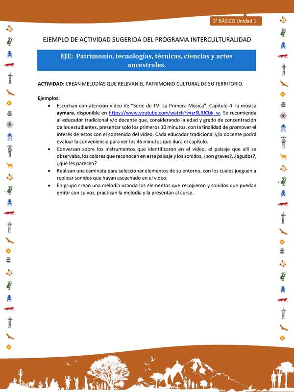 Crean melodías que relevan el patrimonio cultural de su territorio Crean melodías que relevan el patrimonio cultural de su territorio