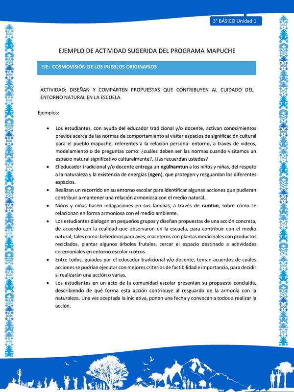 Diseñan y comparten propuestas que contribuyen al cuidado del entorno natural en la escuela Diseñan y comparten propuestas que contribuyen al cuidado del entorno natural en la escuela