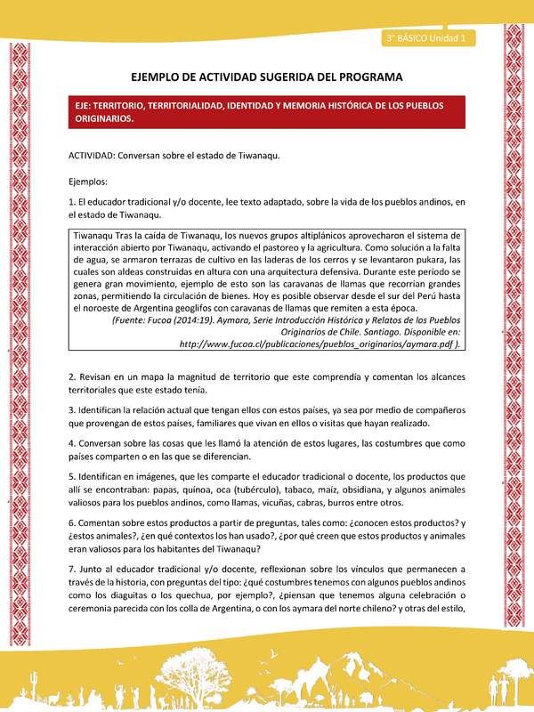 04-Actividad Sugerida LC03 COL-U01-OA07-Conversan sobre el estado de Tiwanaqu. 04-Actividad Sugerida LC03 COL-U01-OA07-Conversan sobre el estado de Tiwanaqu.