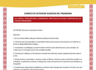 02-Actividad Sugerida LC03 COL-U01-LS01-Rescatan vocabulario minero. 02-Actividad Sugerida LC03 COL-U01-LS01-Rescatan vocabulario minero.