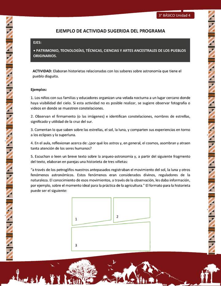 01-Actividad Sugerida LC03 DIA-U04-OA14- Elaboran historietas relacionadas con los saberes sobre astronomía que tiene el pueblo diaguita. 01-Actividad Sugerida LC03 DIA-U04-OA14- Elaboran historietas relacionadas con los saberes sobre astronomía que tiene el pueblo diaguita.