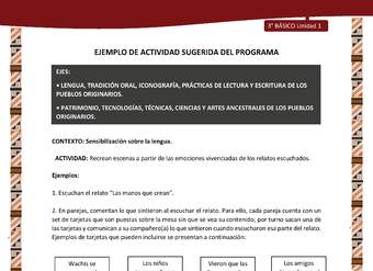 01-Actividad Sugerida LC03 DIA-U01-LS01;OA16-Recrean escenas a partir de las emociones vivenciadas de los relatos escuchados 01-Actividad Sugerida LC03 DIA-U01-LS01;OA16-Recrean escenas a partir de las emociones vivenciadas de los relatos escuchados