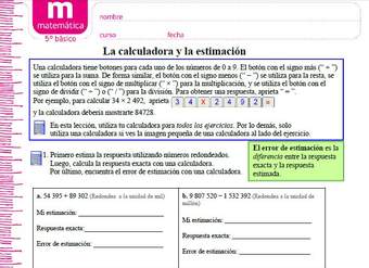 Actividades con la calculadora