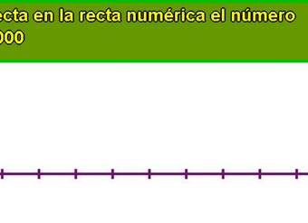 Ubicar número en la recta numérica (V)