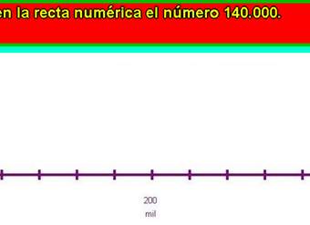Ubicar número en la recta numérica (VII)
